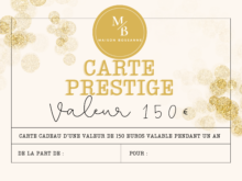 CARTE CADEAU PRESTIGE 150